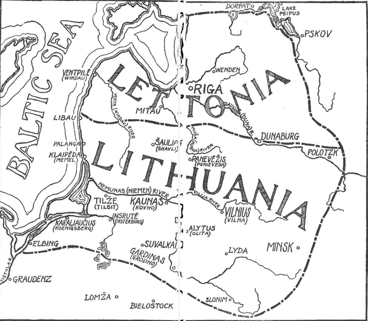 Jonas Šliūpas' proposed LT-LV Union state